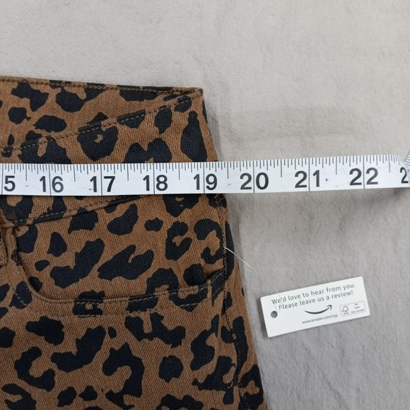Amazon Essentials Women's NWT Skinny Jeans Size18 Animal Print Mid Rise Stretch - Picture 8 of 12